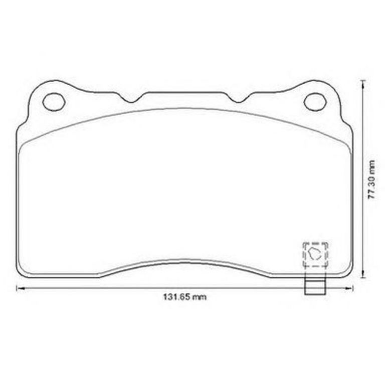 Placute frana SAAB 9-5 YS3G JURID 573347J