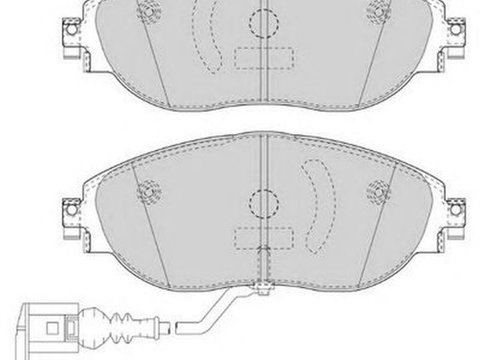 Placute frana SEAT ALHAMBRA 710 711 FERODO FDB4425