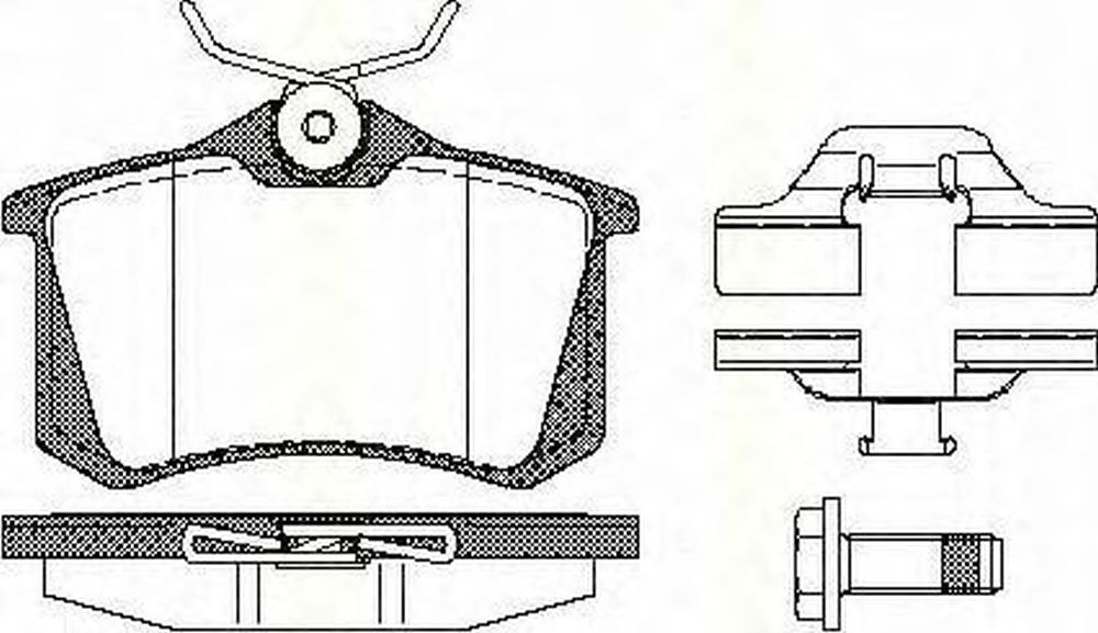 Placute frana SEAT ALHAMBRA 7V8 7V9 TRISCAN 811010544