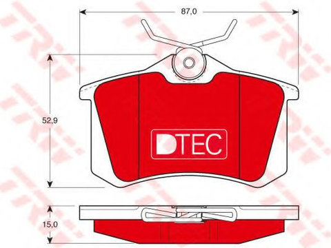 Placute frana SEAT CORDOBA Vario (6K5) (1999 - 2002) TRW GDB823DTE