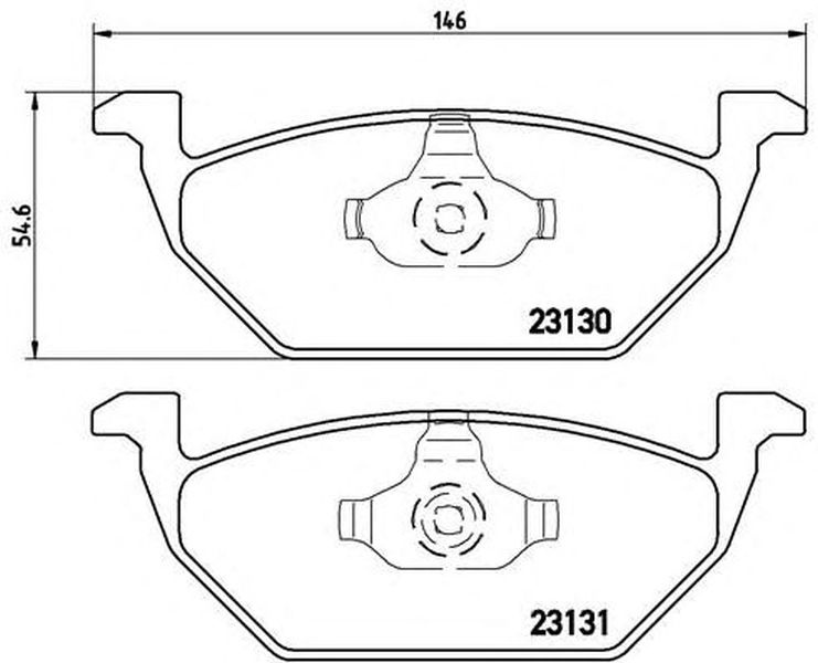 Placute frana SEAT IBIZA V SPORTCOUPE 6J1 6P5 BREMBO P85041