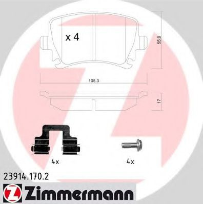 Placute frana SEAT LEON ST (5F8) (2013 - 2016) ZIM