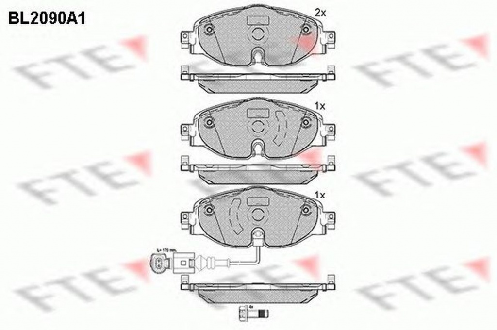 Placute frana SKODA OCTAVIA 5E3 FTE BL2090A1