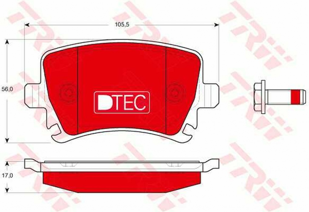 Placute frana SKODA OCTAVIA Combi 1Z5 TRW GDB1622D