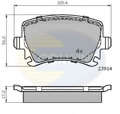 Placute frana SKODA YETI (5L) (2009 - 2016) COMLINE CBP01284