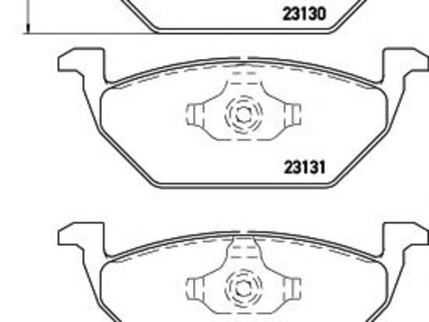 Placute frana SKODA YETI (5L) (2009 - 2016) MTR 12135369