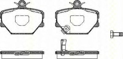 Placute frana SMART ROADSTER 452 TRISCAN 811010025