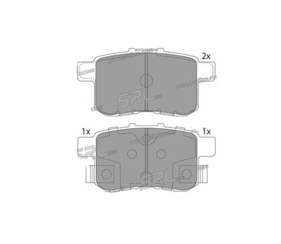 Placute frana spate Honda Accord 8 (Cu), 06.2008-,