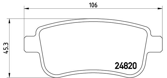 PLACUTE FRANA ~ Spate RENAULT CAPTUR II (HF_) 2020 ~ P 68 041 ~ BREMBO