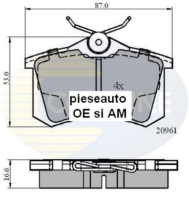 Placute frana spate Renault Clio III