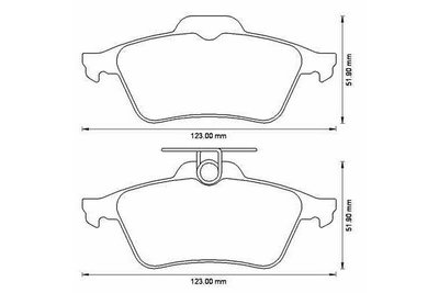 Placute frana spate SRLine Ford Focus C-Max 2003-2