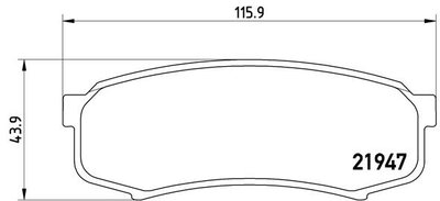 PLACUTE FRANA Spate TOYOTA LAND CRUISER Hardtop (_