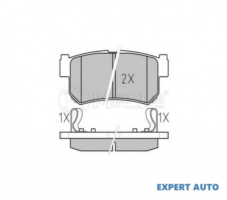 Placute frana Ssang Yong Rexton (2002->) [GAB_] #2 0252367315W