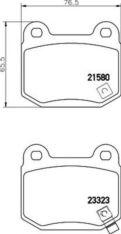 Placute frana SUBARU FORESTER SJ TEXTAR 2158001
