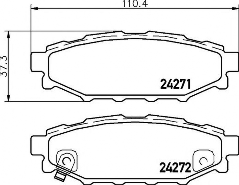 Placute frana SUBARU FORESTER SJ TEXTAR 2427101