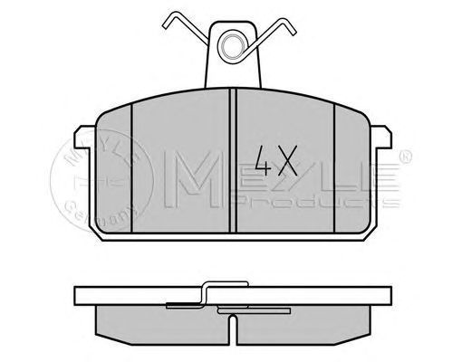 Placute frana SUZUKI SAMURAI SJ MEYLE 0252141814