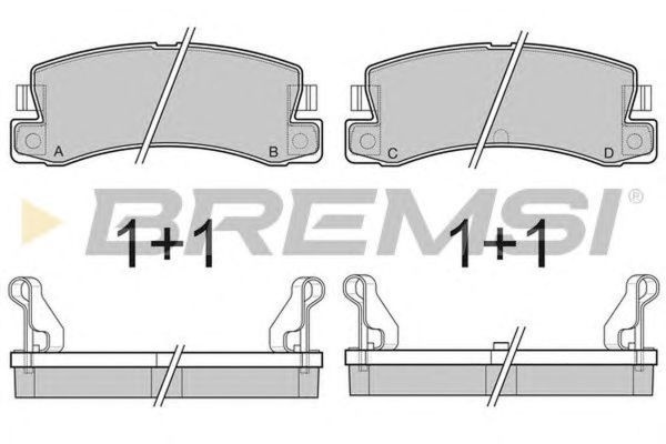 Placute frana TOYOTA CARINA E T19 BREMSI BP2323