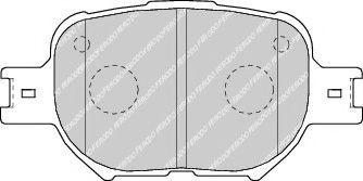 Placute frana TOYOTA COROLLA limuzina (_E12J_, _E12T_) (2001 - 2008) FERODO FDB1528