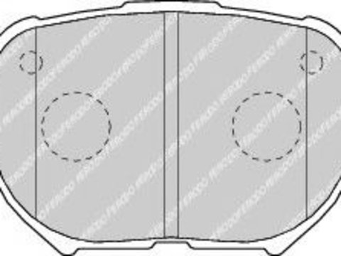 Placute frana TOYOTA COROLLA limuzina (_E12J_, _E12T_) (2001 - 2008) FERODO FDB1528