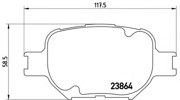 Placute frana TOYOTA COROLLA Verso (ZDE12_, CDE12_) (2001 - 2004) QWP WBP1310