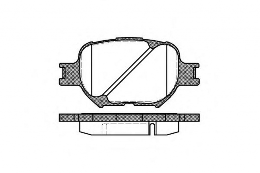 Placute frana TOYOTA COROLLA Wagon E11 ROADHOUSE 2742