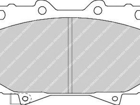 Placute frana TOYOTA LAND CRUISER 150 KDJ15 GRJ15 FERODO FDB1456