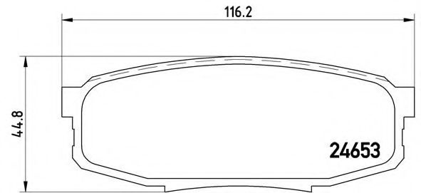 Placute frana TOYOTA LAND CRUISER 200 (VDJ2_, UZJ2_) (2007 - 2016) BREMBO P 83 098