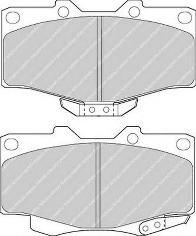 Placute frana TOYOTA LAND CRUISER 80 J8 FERODO FDB