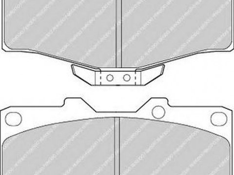 Placute frana TOYOTA LAND CRUISER 90 J9 FERODO FDB797