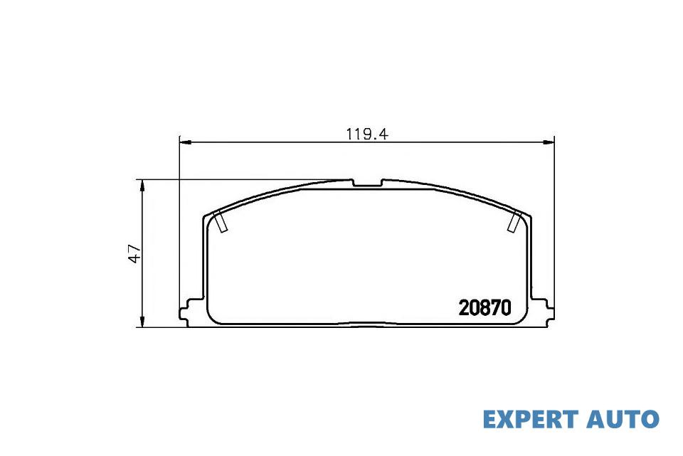 Placute frana Toyota PASEO Cabriolet (EL54) 1996-1998 #2 0049112281