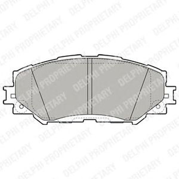 Placute frana TOYOTA PRIUS PLUS ZVW4 DELPHI LP2002