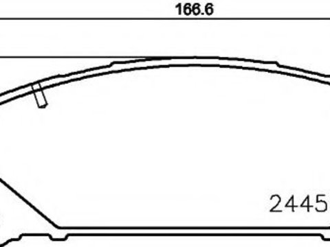 Placute frana TOYOTA SIENNA Mini Cargo Van (2010 - 2016) Textar 2445201