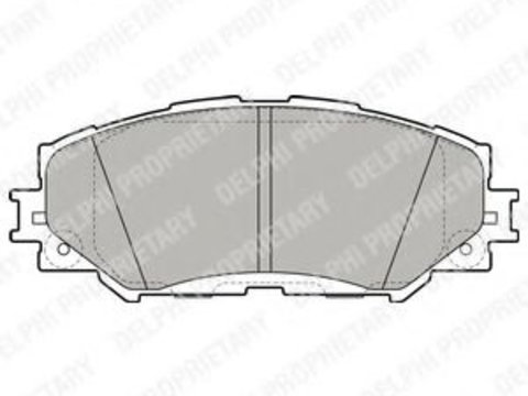 Placute frana TOYOTA URBAN CRUISER (NSP1_, NLP1_, ZSP1_, NCP11_) (2007 - 2016) DELPHI LP2002