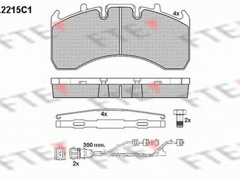 Placute frana VOLVO FMX FTE BL2215C1