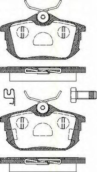 Placute frana VOLVO S40 I VS TRISCAN 811010511