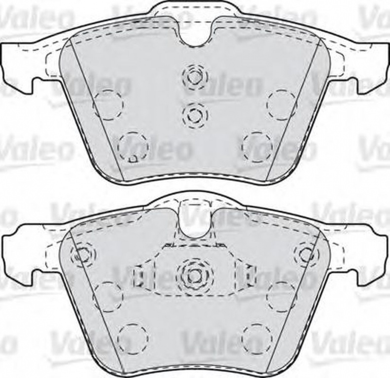 Placute frana VOLVO XC70 II VALEO 601007