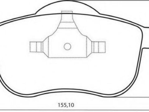 Placute frana VOLVO XC90 I (2002 - 2016) MTR MT537