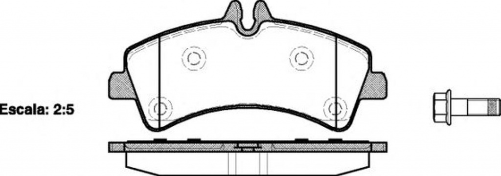 Placute frana VW CRAFTER 30-50 caroserie 2E ROADHOUSE 21247