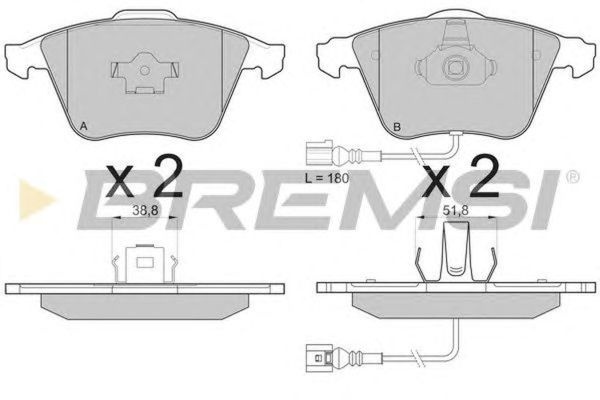 Placute frana VW EOS 1F7 1F8 BREMSI BP3136