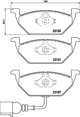 Placute frana VW GOLF 6 Variant (AJ5) (2009 - 2013