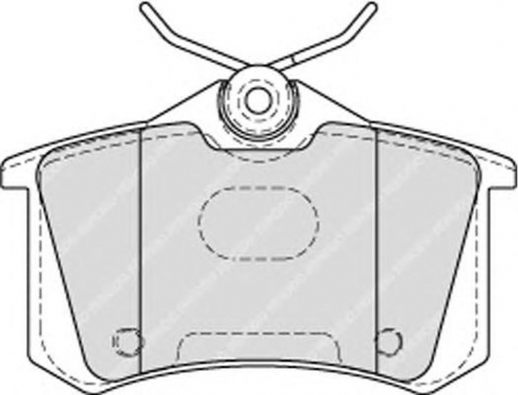 Placute frana VW GOLF IV 1J1 FERODO FDB4178