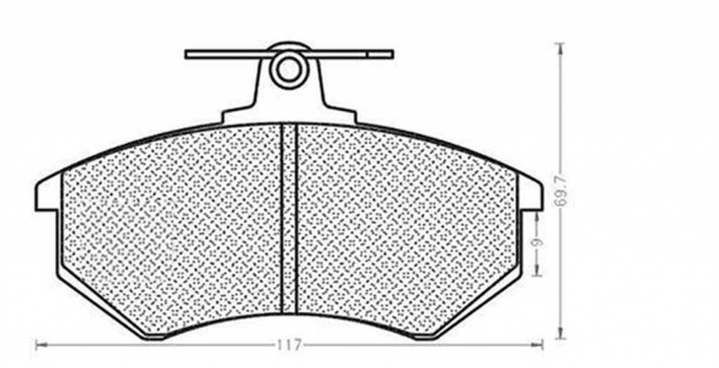 Placute frana VW GOLF IV Cabriolet 1E7 MAGNETI MARELLI 430216171038