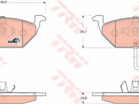 Placute frana VW GOLF IV Variant 1J5 TRW GDB1658 PieseDeTop