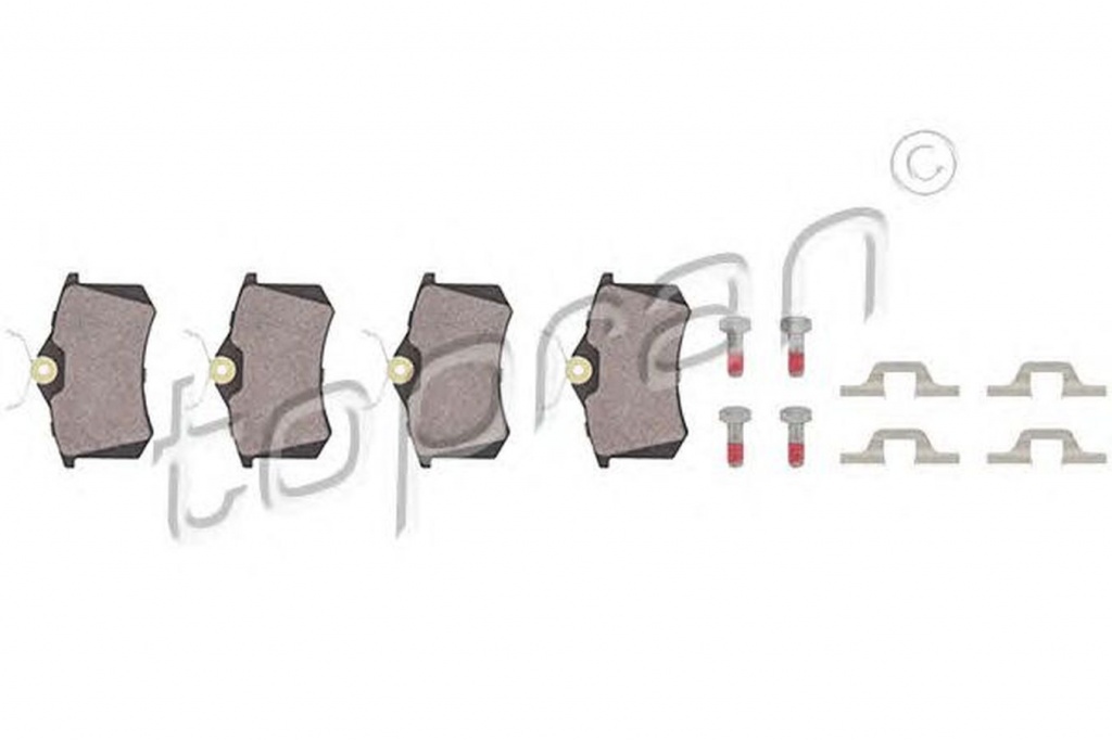 Placute frana VW GOLF PLUS 5M1 521 TOPRAN 107239