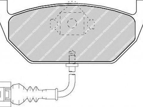 Placute frana VW GOLF V 1K1 FERODO FDB1398