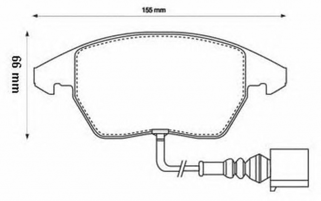 Placute frana VW GOLF V Variant 1K5 JURID 573128JC