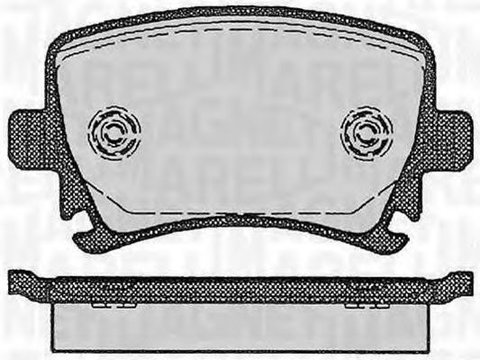 Placute frana VW GOLF V Variant 1K5 MAGNETI MARELLI 363916060133