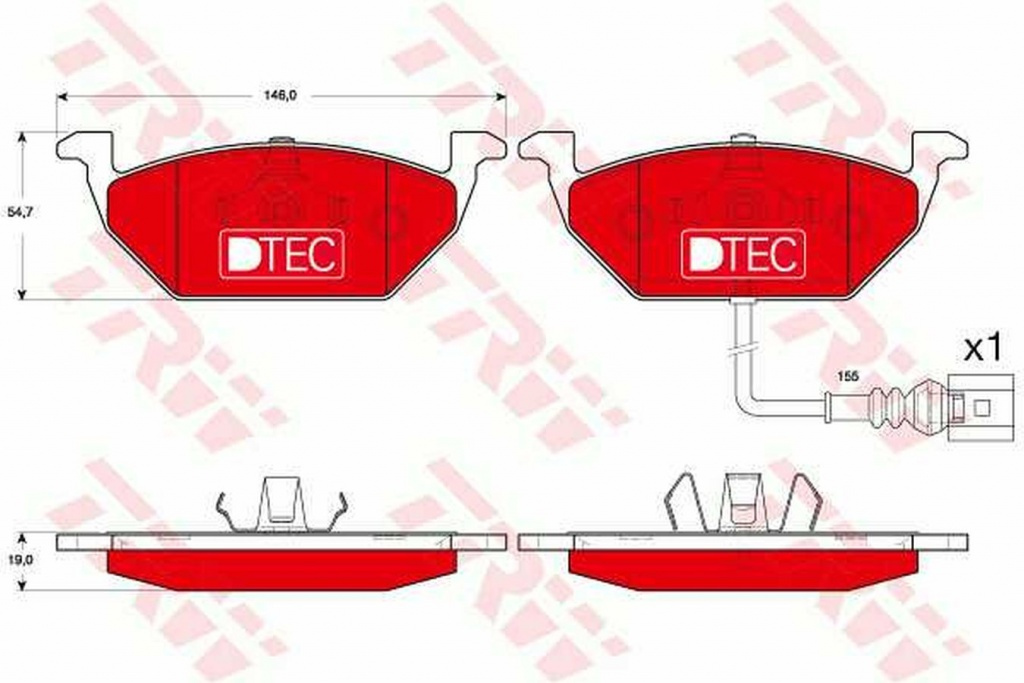 Placute frana VW GOLF VI 5K1 TRW GDB1658DTE PieseDeTop