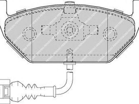 Placute frana VW GOLF VI Variant AJ5 FERODO FDB1635