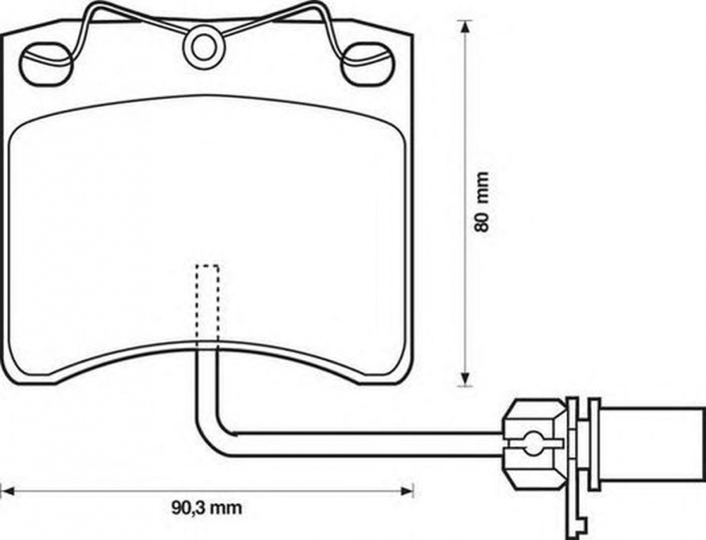 Placute frana VW LT 28-46 II caroserie 2DA 2DD 2DH JURID 573046JAS